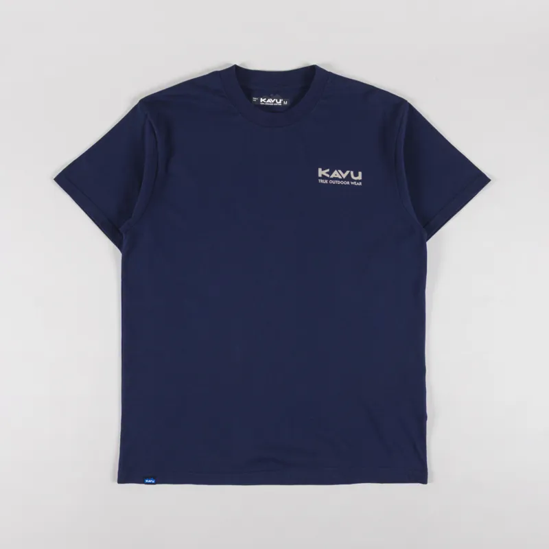 Kavu Let it Rip T Shirt Nautical Navy-1