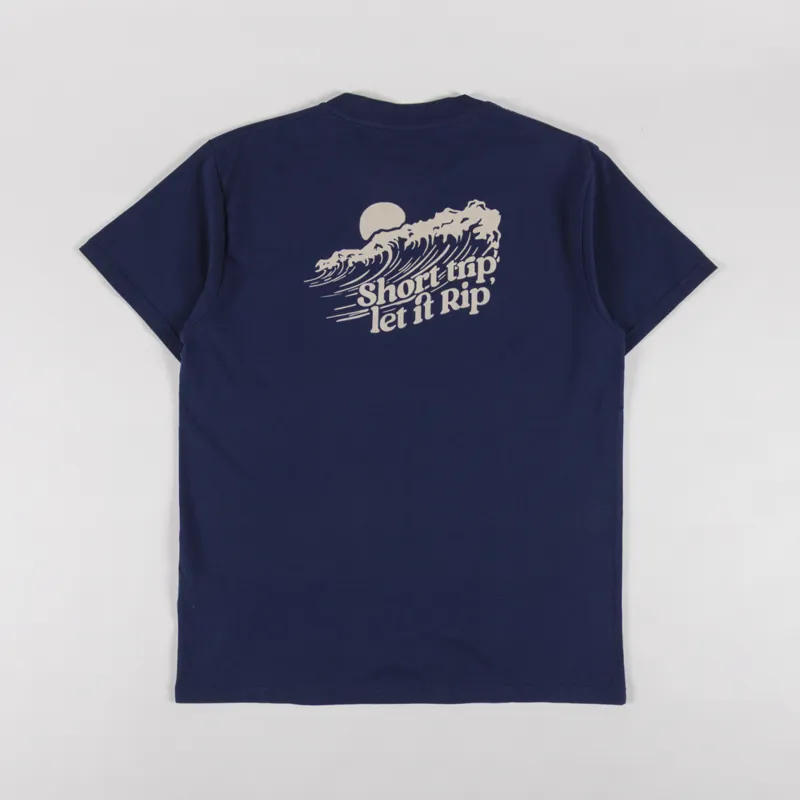 Kavu Let it Rip T Shirt Nautical Navy