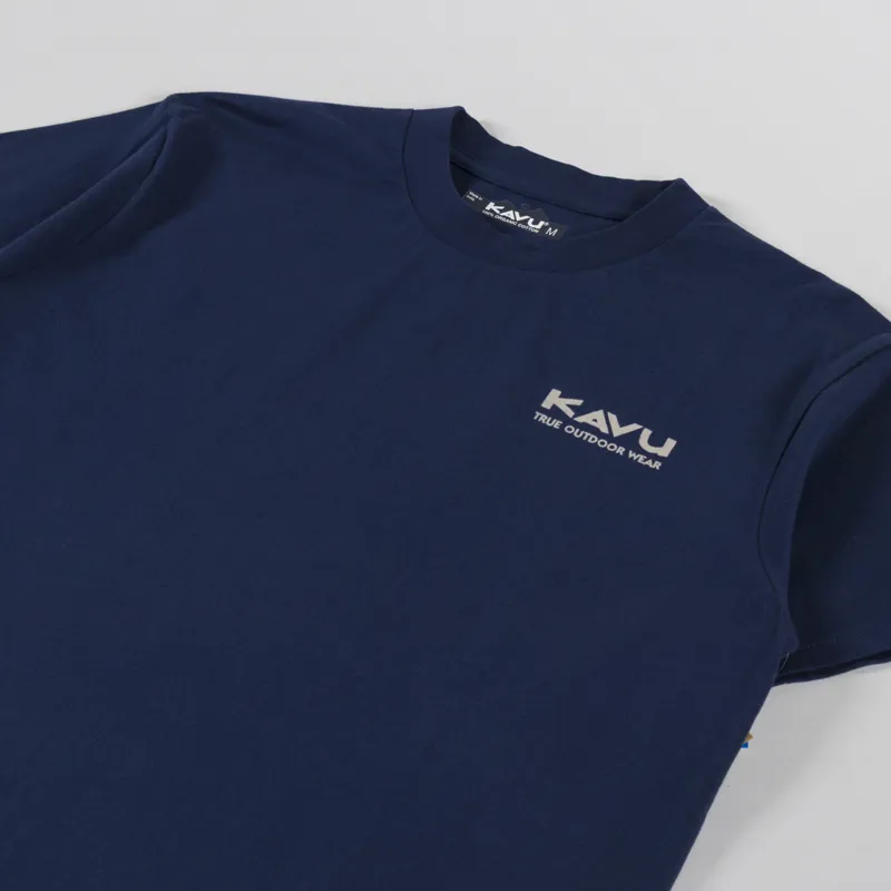 Kavu Let it Rip T Shirt Nautical Navy-3