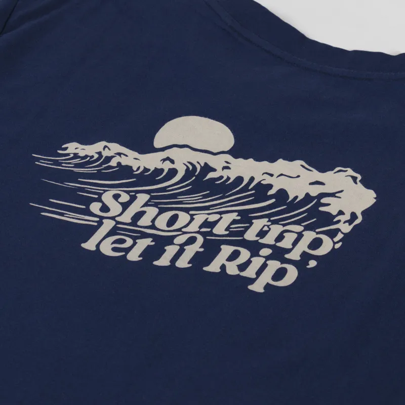 Kavu Let it Rip T Shirt Nautical Navy-4