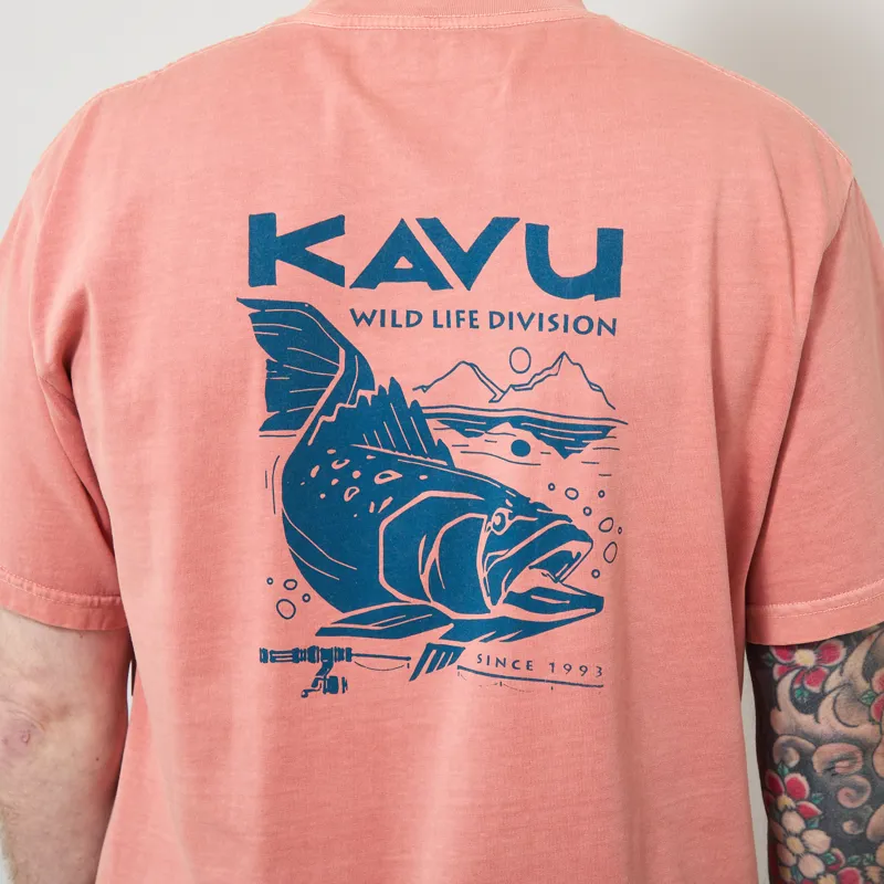 Kavu Speckled Trout T Shirt Amber Terrain-3