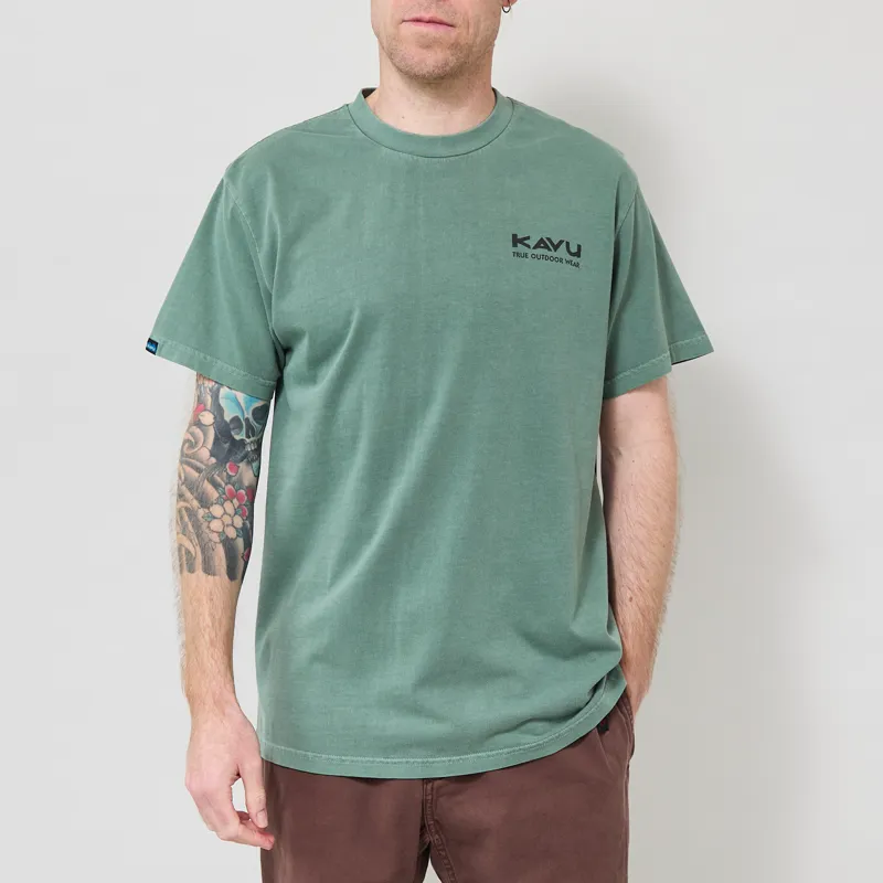 Kavu Speckled Trout T Shirt Pine Needle-2