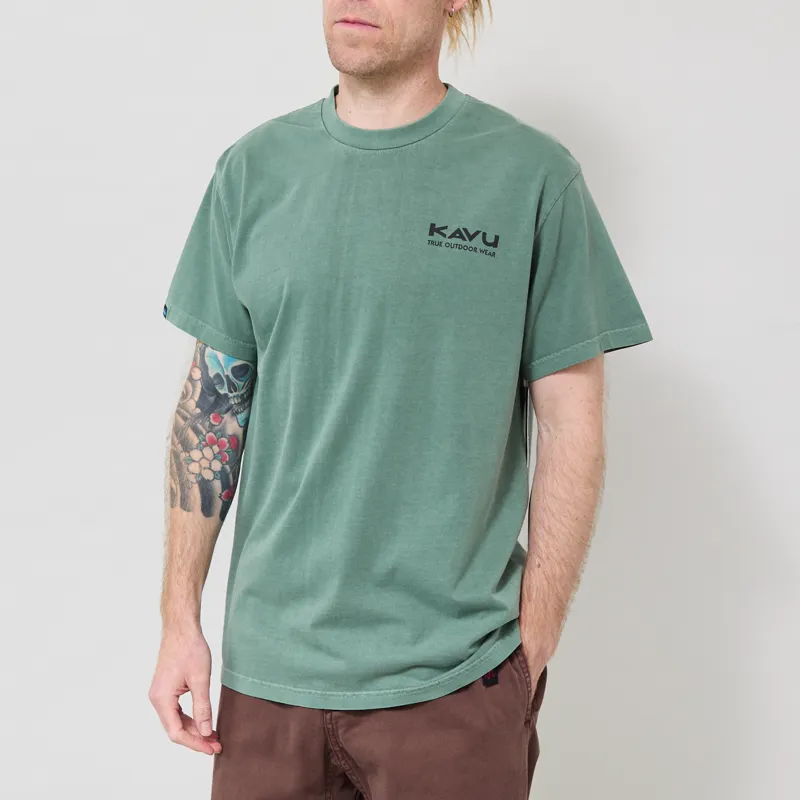 Kavu Speckled Trout T Shirt Pine Needle-1