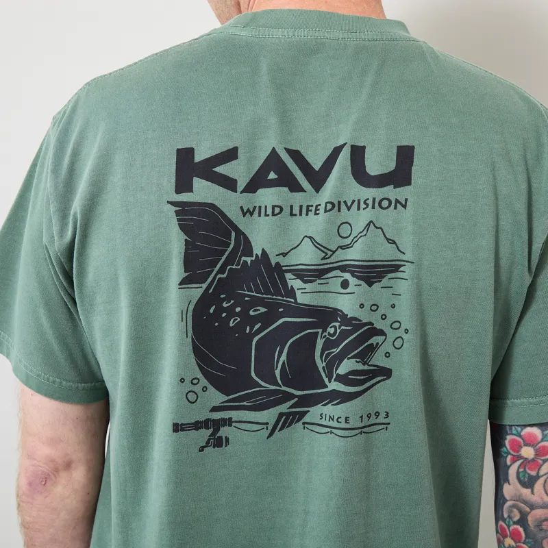 Kavu Speckled Trout T Shirt Pine Needle-3