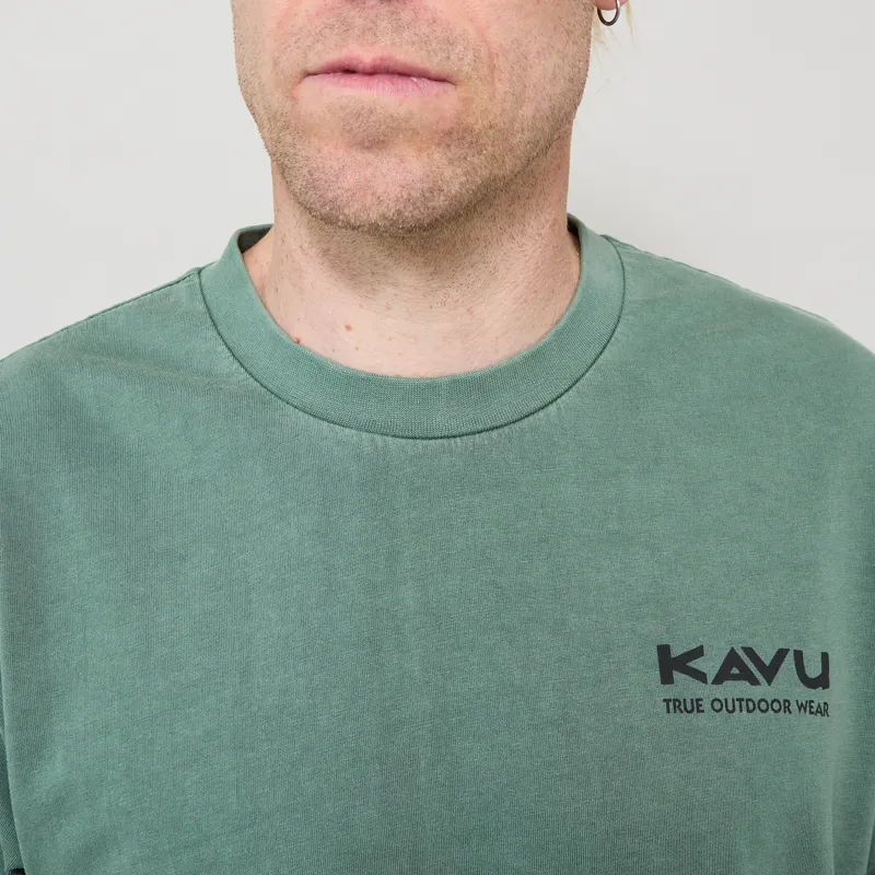 Kavu Speckled Trout T Shirt Pine Needle-5