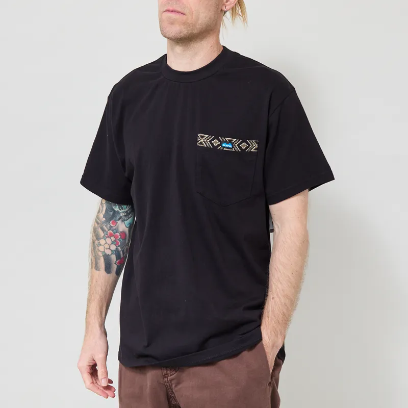 Kavu Pacific Pocket T Shirt Black-1