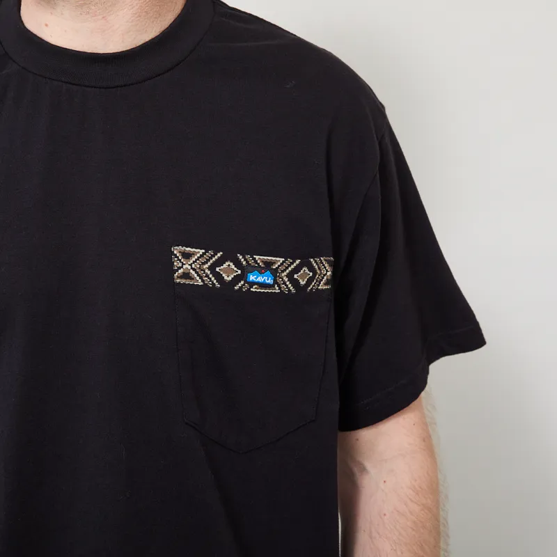Kavu Pacific Pocket T Shirt Black-3