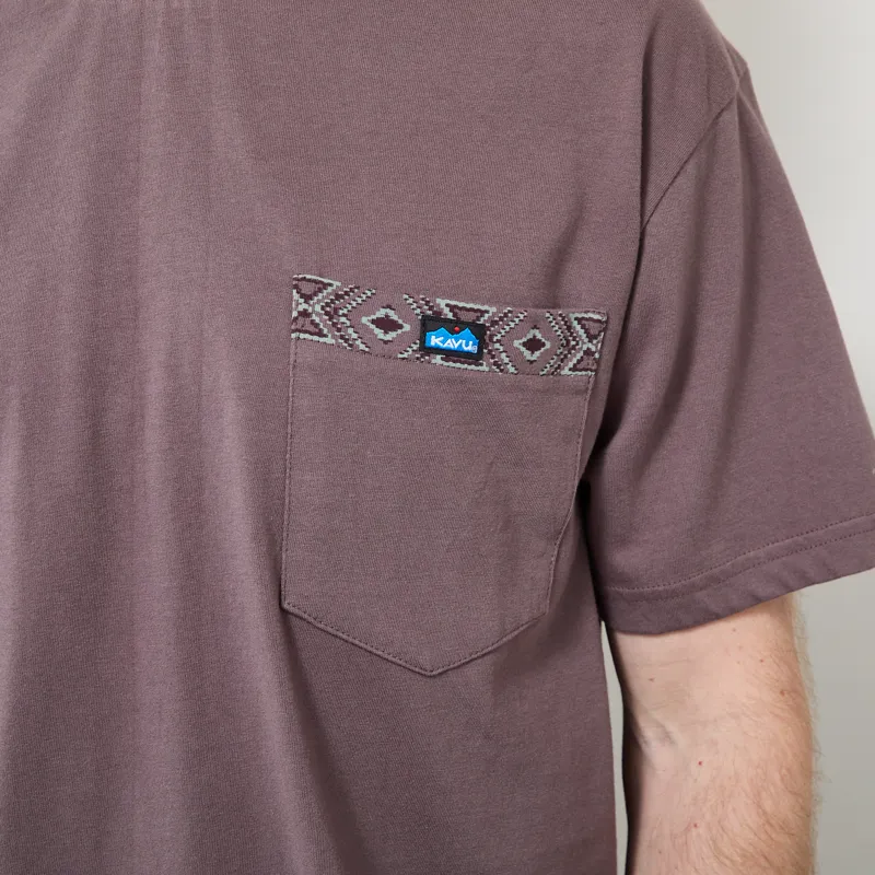 Kavu Pacific Pocket T Shirt Dark Grey-3