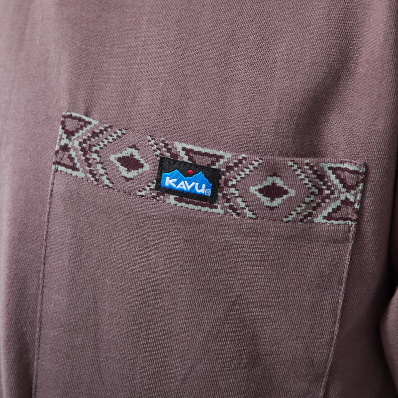 Kavu Pacific Pocket T Shirt Dark Grey-4