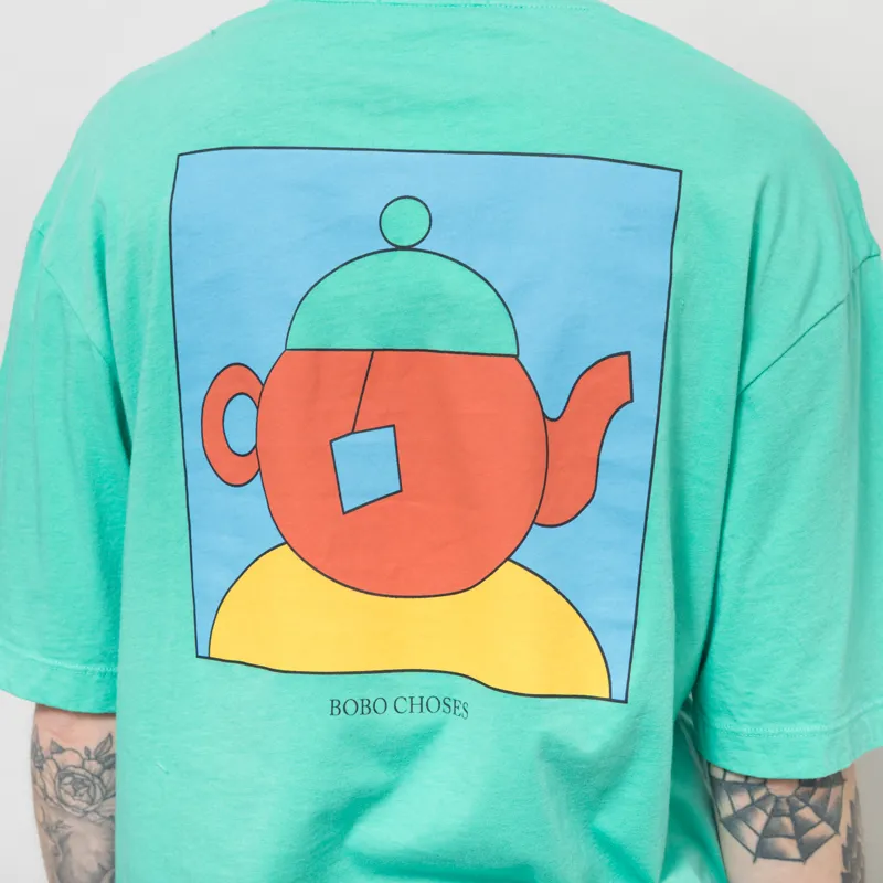 Bobo Choses Womens Tea Time Oversized T Shirt Green-2
