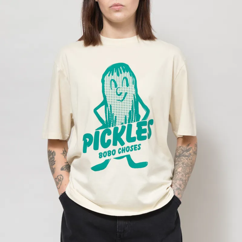 Bobo Choses Womens Mr Pickles T Shirt Off White