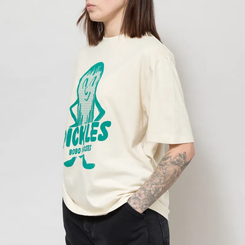 Bobo Choses Womens Mr Pickles T Shirt Off White-1