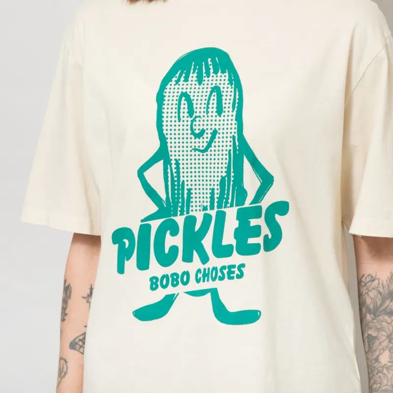 Bobo Choses Womens Mr Pickles T Shirt Off White-6