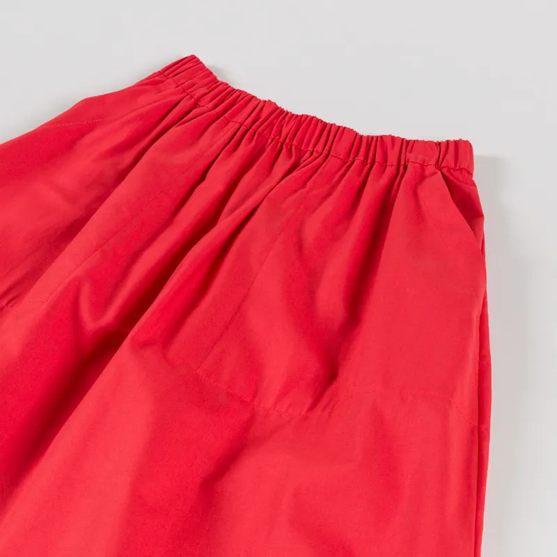Bobo Choses Womens Contrast Trim Evase Skirt Red-2