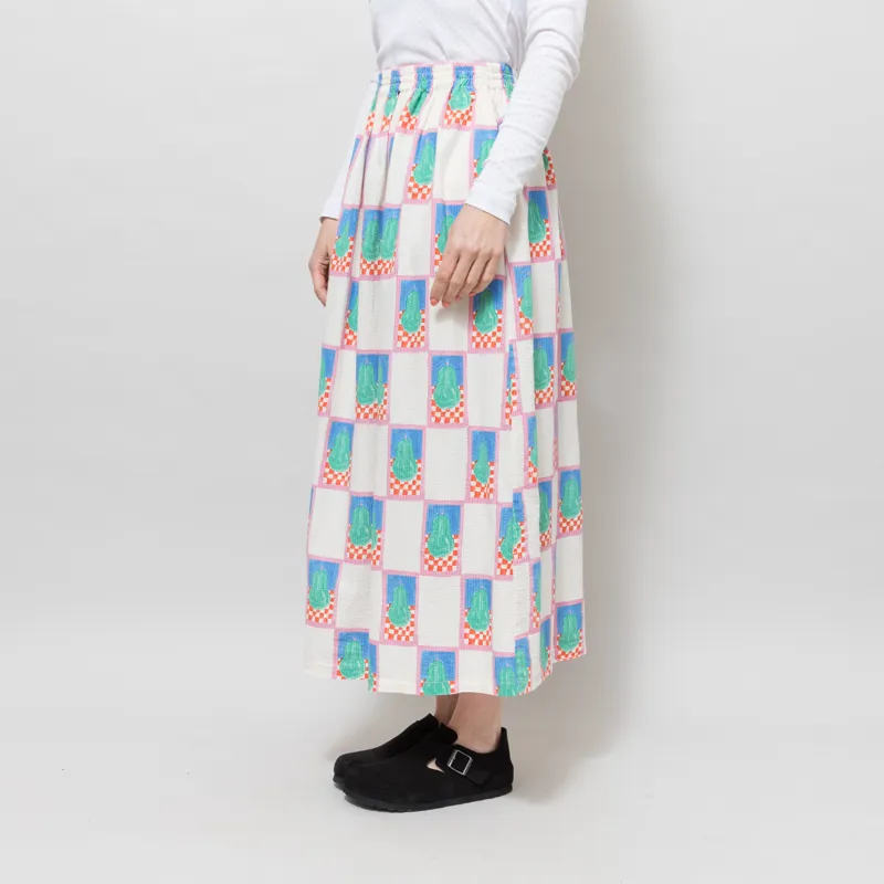 Bobo Choses Womens Simple Pear Pattern Evase Skirt Multi-1