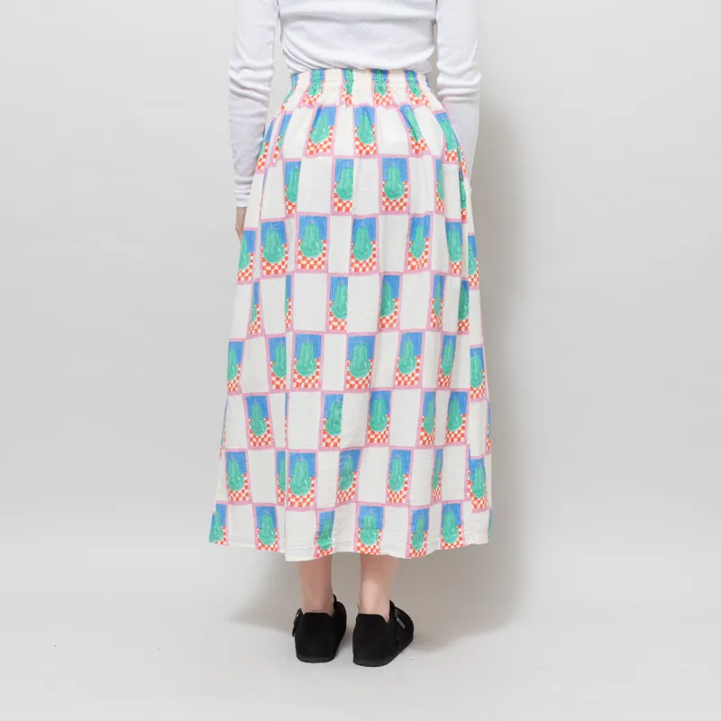 Bobo Choses Womens Simple Pear Pattern Evase Skirt Multi-2