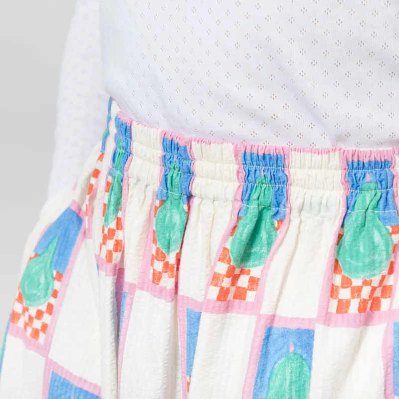 Bobo Choses Womens Simple Pear Pattern Evase Skirt Multi-4