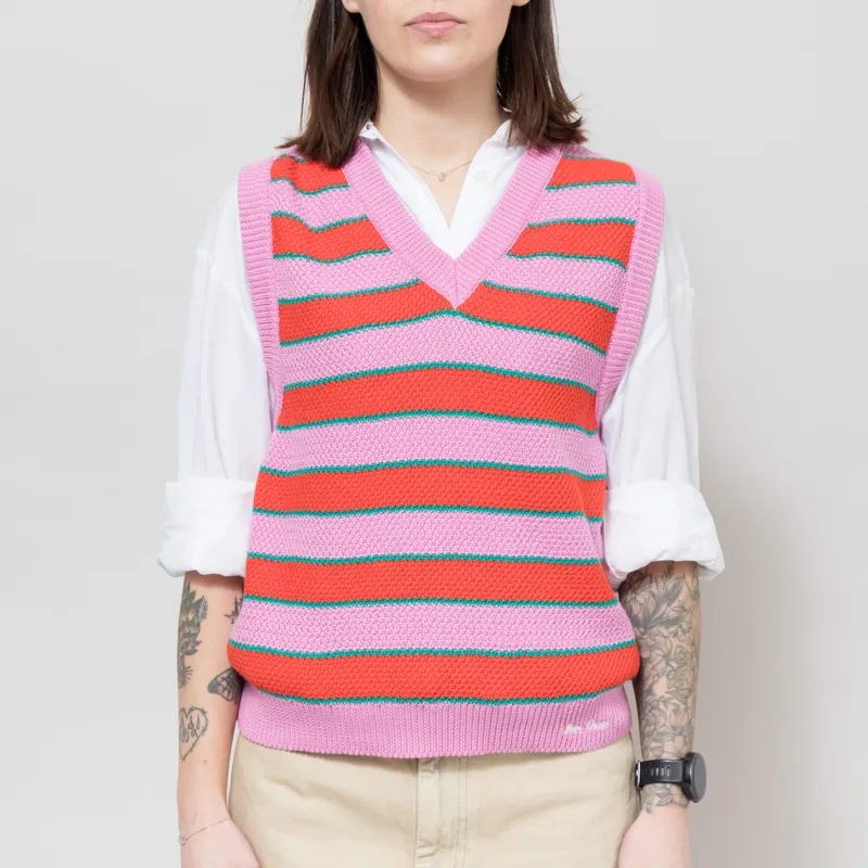 Bobo Choses Womens Striped V-Neck Vest Multi-1
