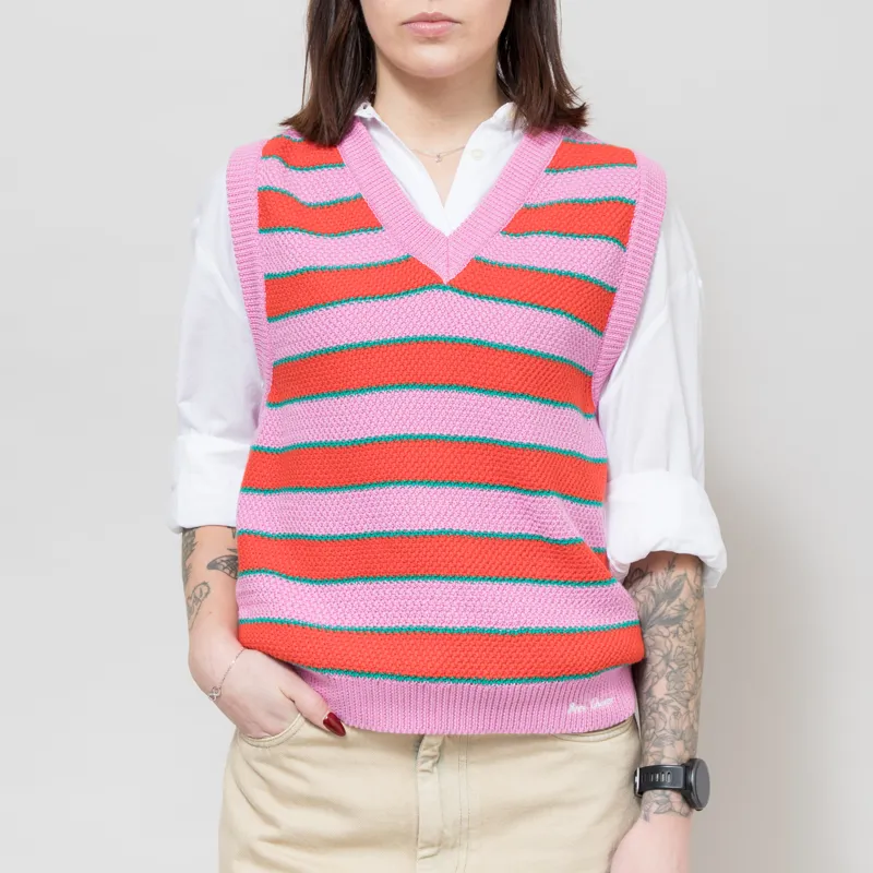 Bobo Choses Womens Striped V-Neck Vest Multi