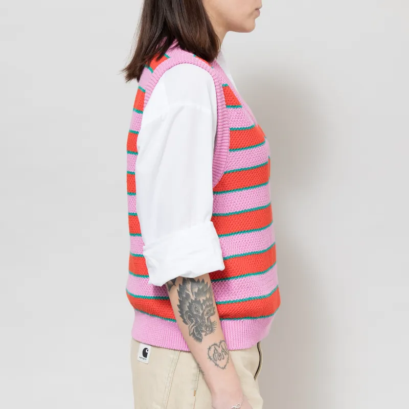 Bobo Choses Womens Striped V-Neck Vest Multi-5