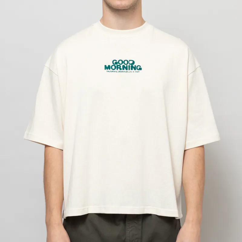 Kaotiko Good Morning T Shirt Ivory-3