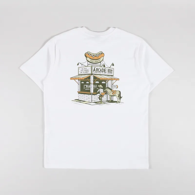 Kaotiko Arcade Hot Dogs T Shirt White