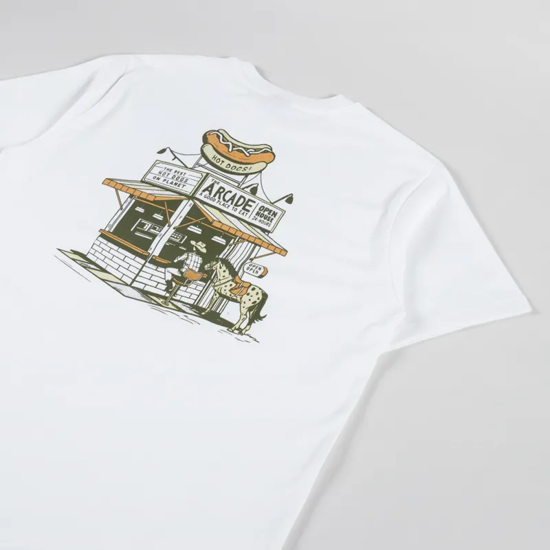 Kaotiko Arcade Hot Dogs T Shirt White-2