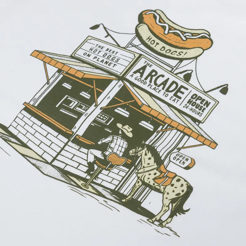Kaotiko Arcade Hot Dogs T Shirt White-4