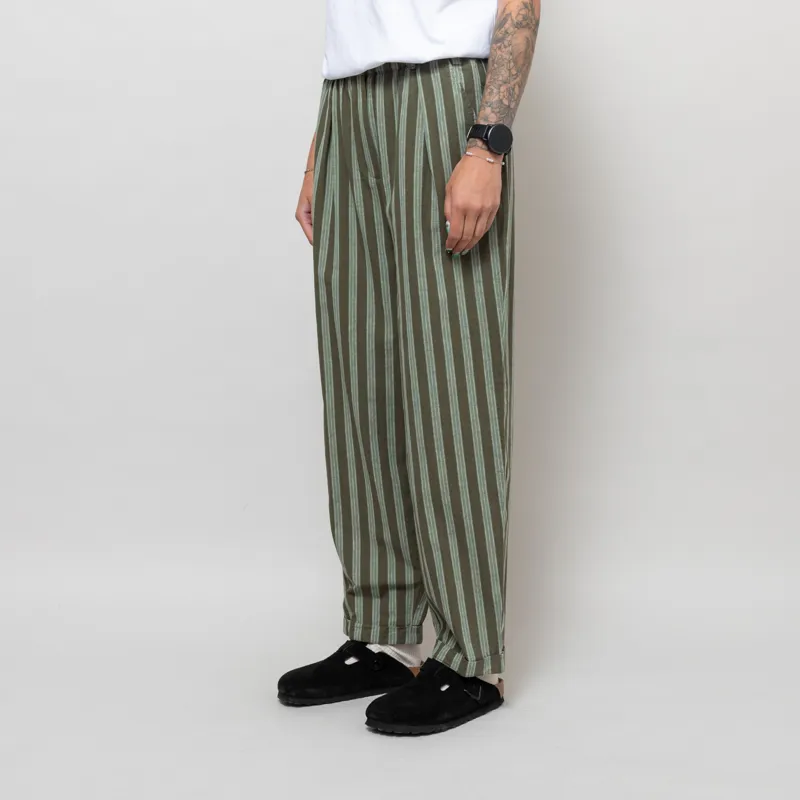 Indi And Cold Womens Baggy Elastic Pants Khaki-1