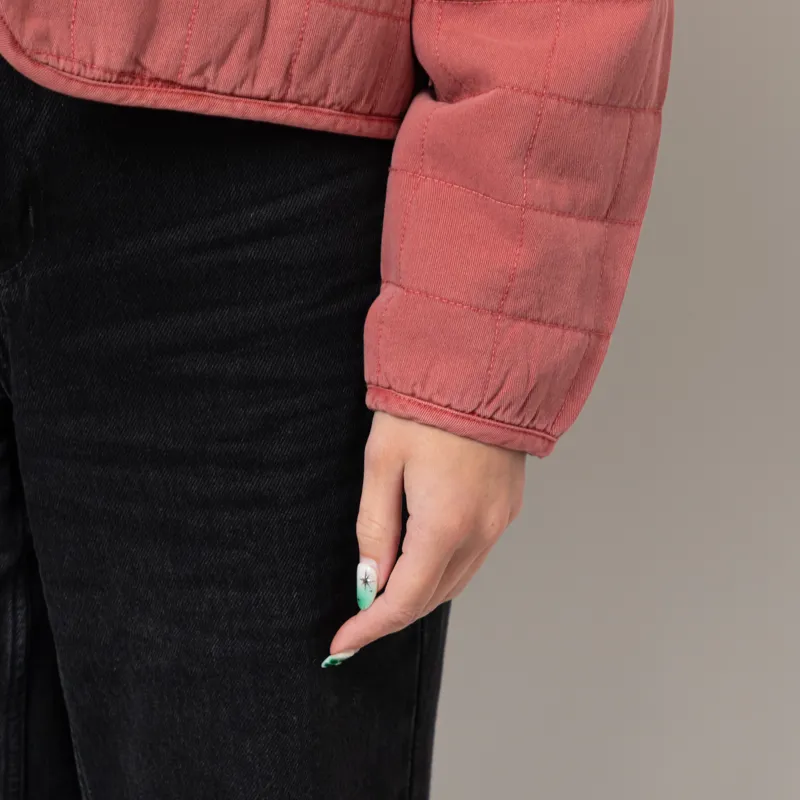 Indi And Cold Womens Quilted Kimono Jacket Raspberry-9