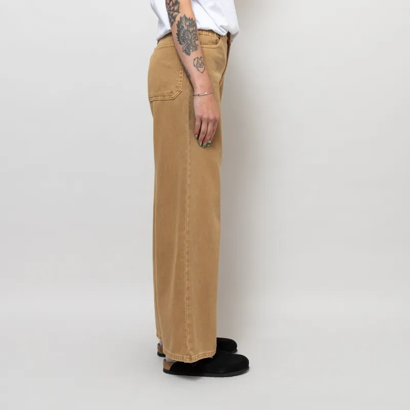 Indi And Cold Womens Wide-Leg Pants Olive-4