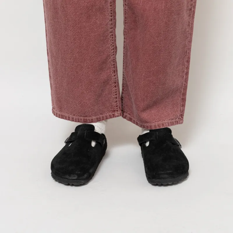 Indi And Cold Womens Washed Twill Pants Cherry-5