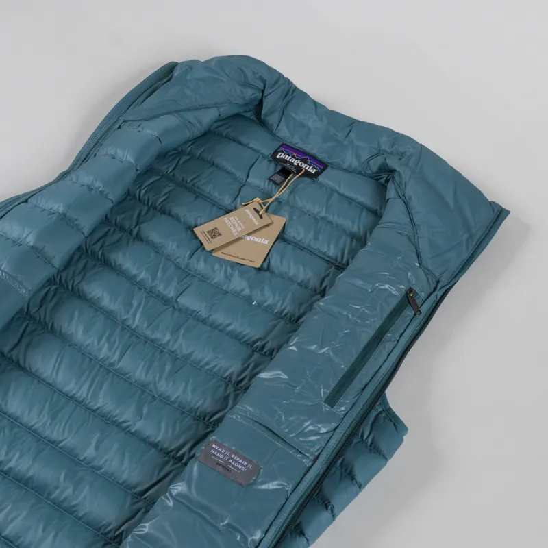 Patagonia Down Sweater Vest Wetland Blue-4