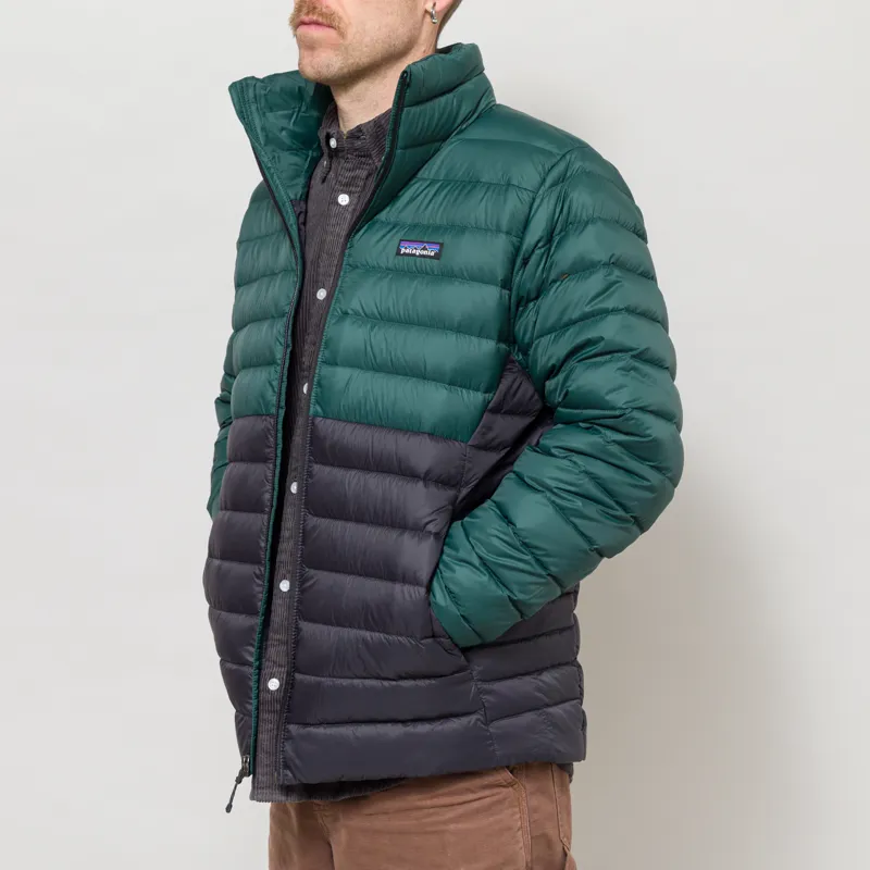 Patagonia Down Sweater Cascade Green Black-1