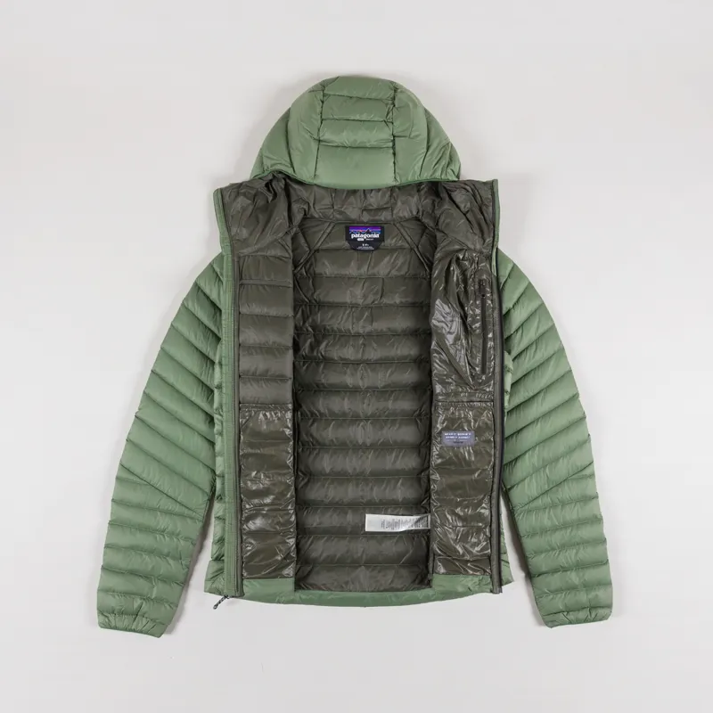 Patagonia Womens Down Sweater Hoody Terrain Green-1