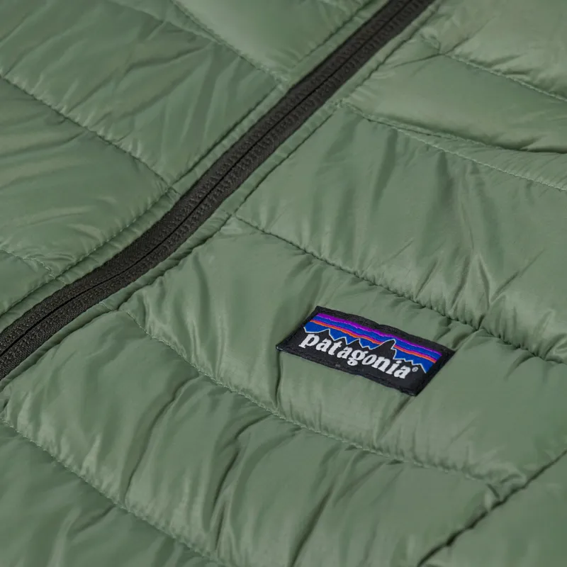 Patagonia Womens Down Sweater Hoody Terrain Green-8