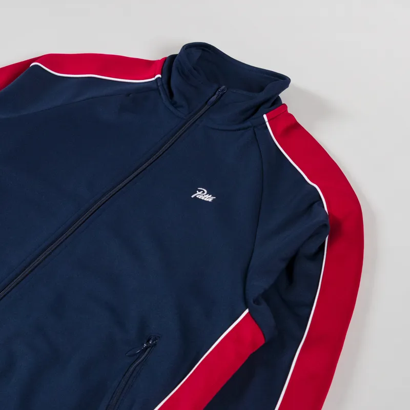 Patta Tricot Track Jacket Black Iris-2