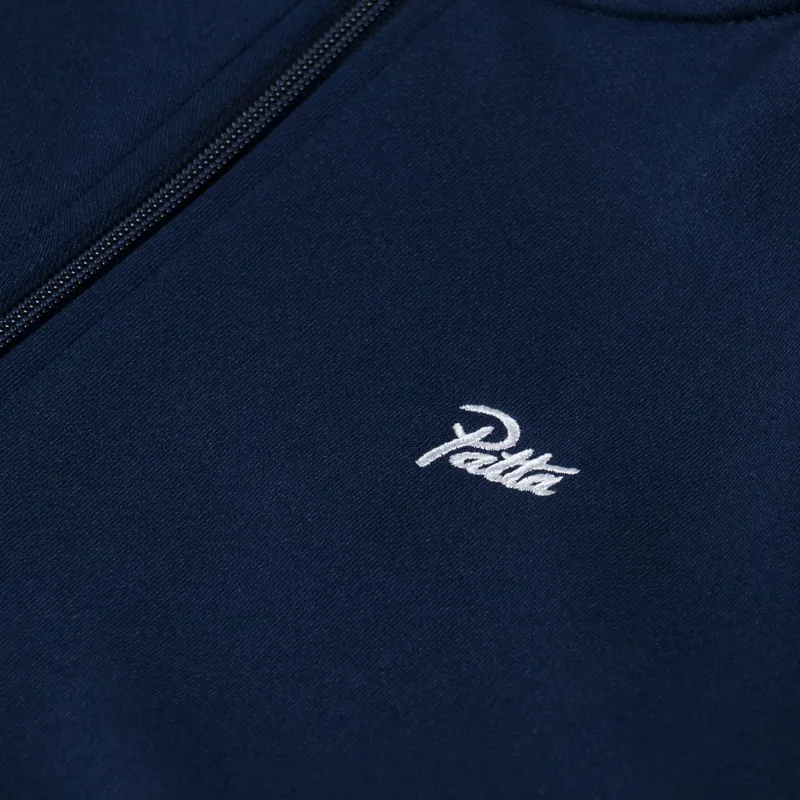Patta Tricot Track Jacket Black Iris-4