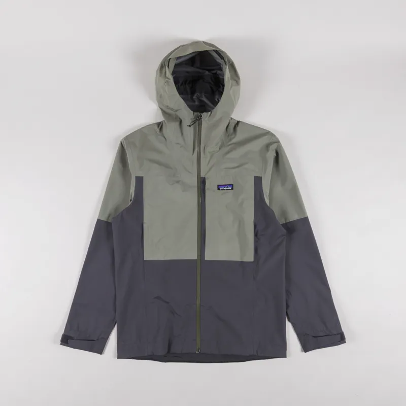 Patagonia Boulder Fork Rain Jacket Forge Grey River Rock Green