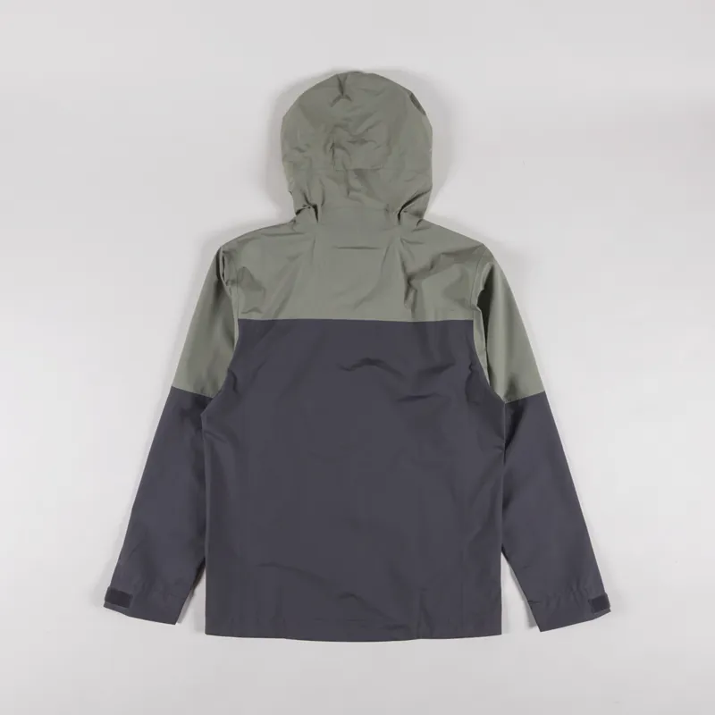 Patagonia Boulder Fork Rain Jacket Forge Grey River Rock Green-2