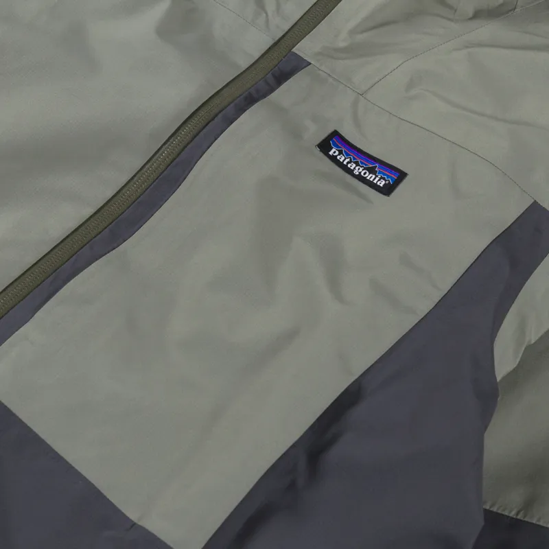 Patagonia Boulder Fork Rain Jacket Forge Grey River Rock Green-7