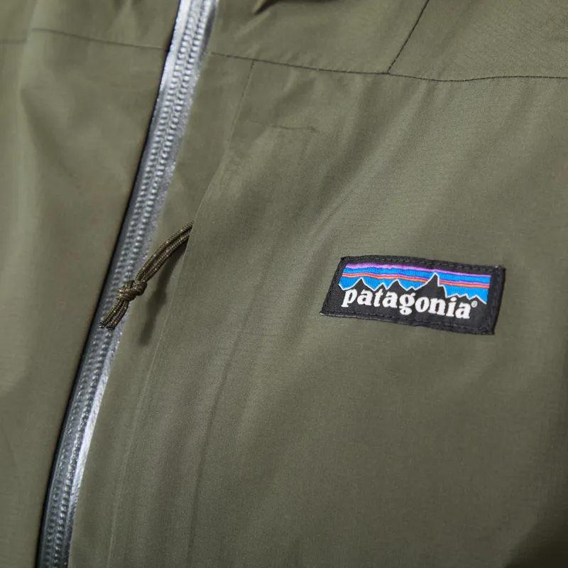 Patagonia Womens Boulder Fork Rain Jacket Basin Green-5