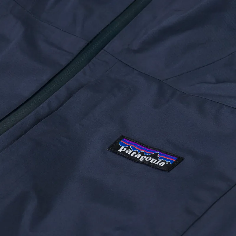 Patagonia Womens Boulder Fork Rain Jacket Smolder Blue-7