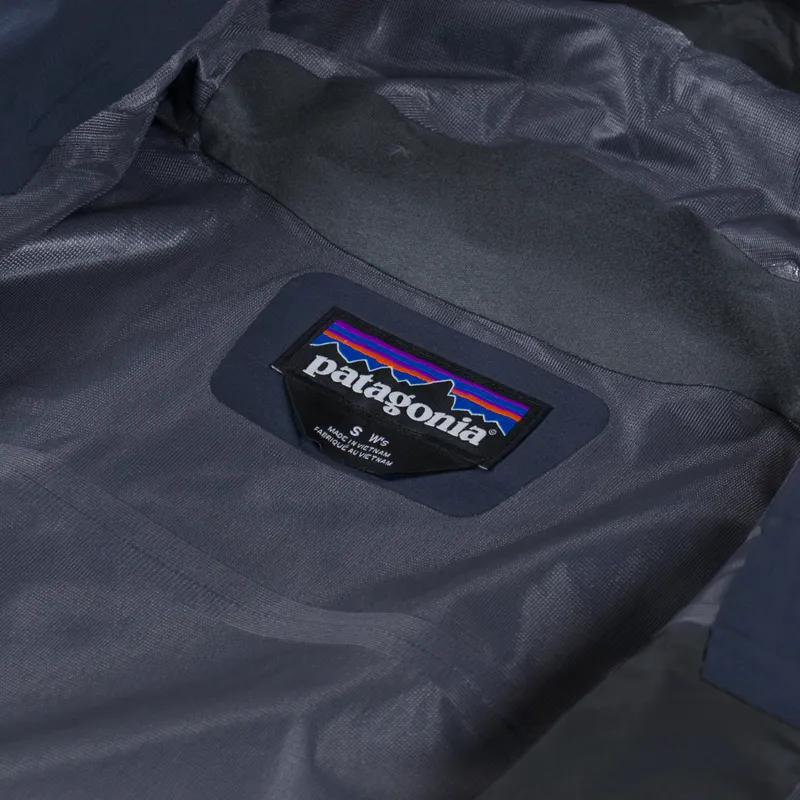 Patagonia Womens Boulder Fork Rain Jacket Smolder Blue-6