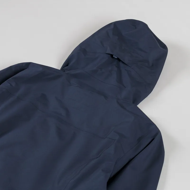 Patagonia Womens Boulder Fork Rain Jacket Smolder Blue-5