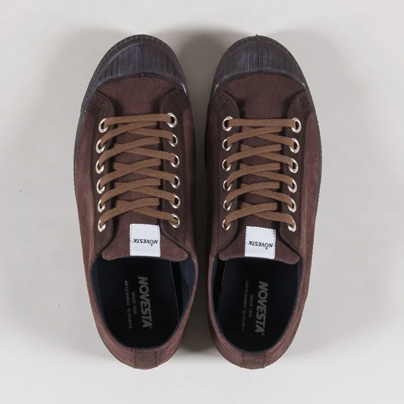 Novesta Star Master Suede Shoes Double Brown-6