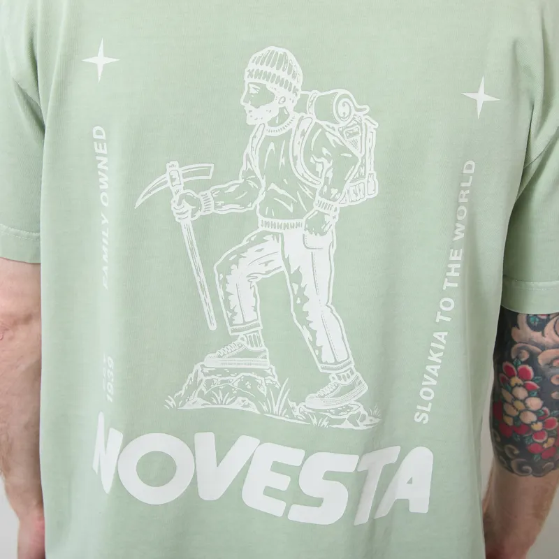 Novesta Hiker T Shirt Green Stone-4