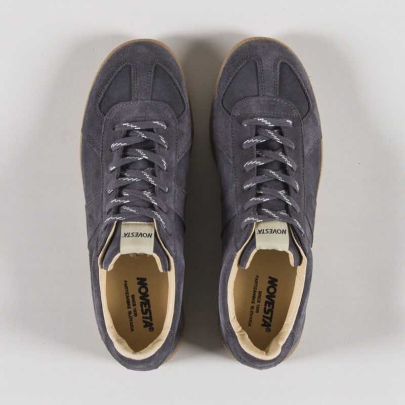 Novesta German Army Trainer All Suede Slate Grey-6