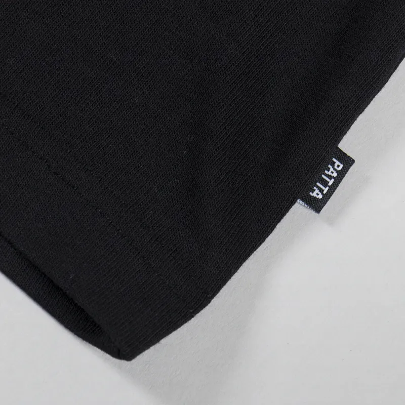 Patta Script Logo T Shirt Black-3