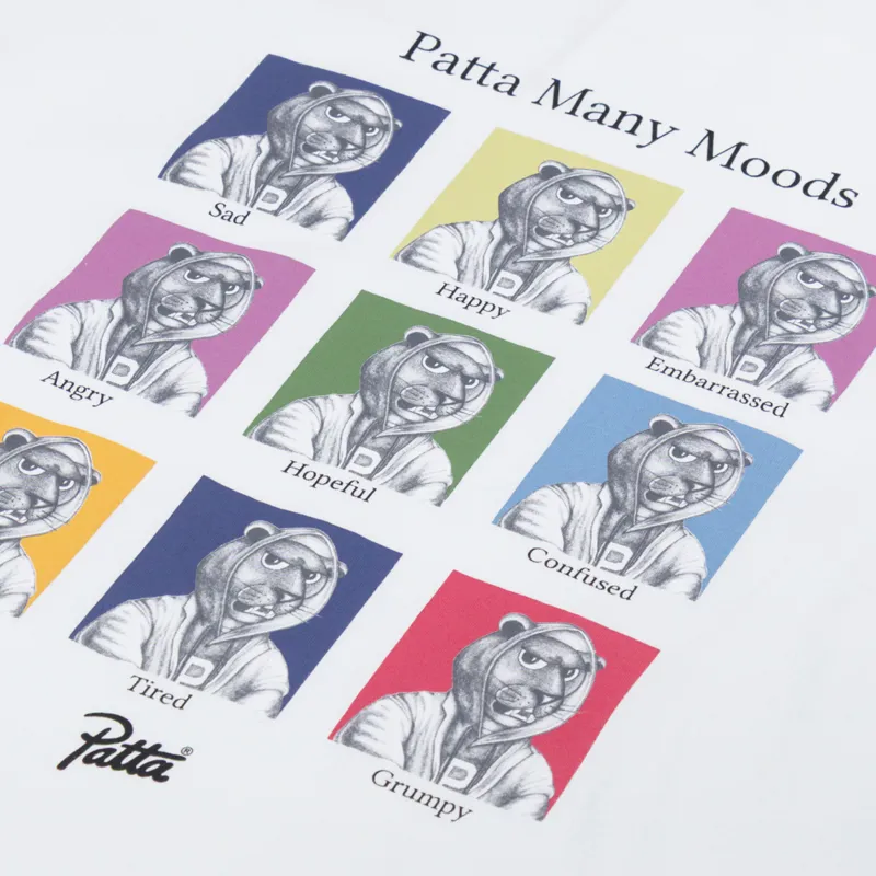Patta Many Moods T Shirt White-2